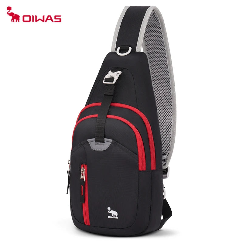 OIWAS Casual Crossbody Chest Bag Sling Shoulder Men's Bag One Strap Lightweight Male Bags Pouch DayPack for Men Travel Sport